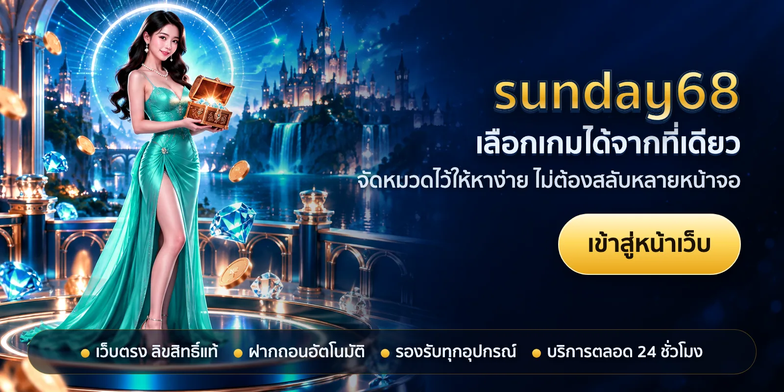ภาพหัวเรื่องของ sunday68 ชุดที่ 1 — เลือกเกมได้จากที่เดียว